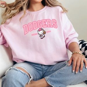Los Angeles Dodgers Hello kitty Crewneck